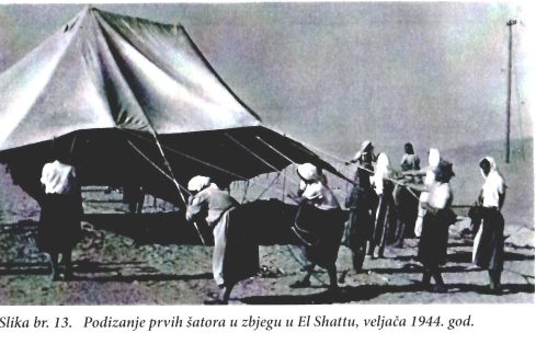 Posdizanje prvih šatora
